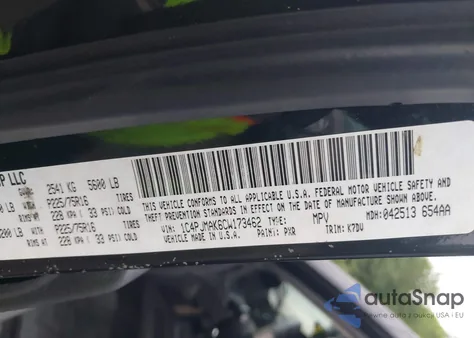 2012 Jeep Liberty Sport из США, поврежденный, VIN 1C4PJMAK6CW173462